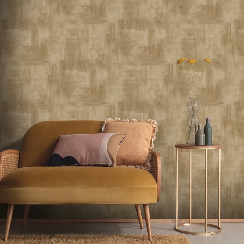 Tapete Gold, Kupfer, Erismann Vliestapete (1048030)