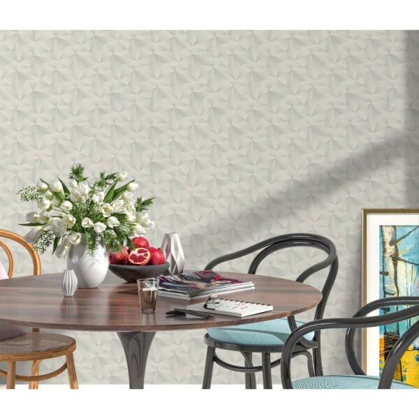 Tapete Grau, Silber, Erismann Vliestapete (1010631)