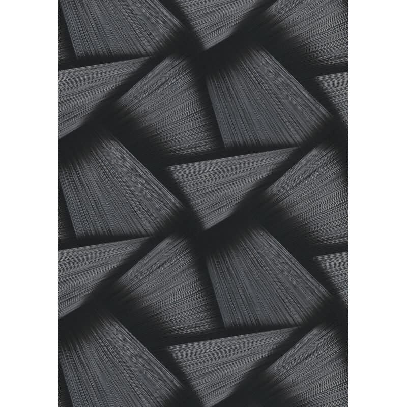Tapete Schwarz, Anthrazit, Erismann Vliestapete (1040115)