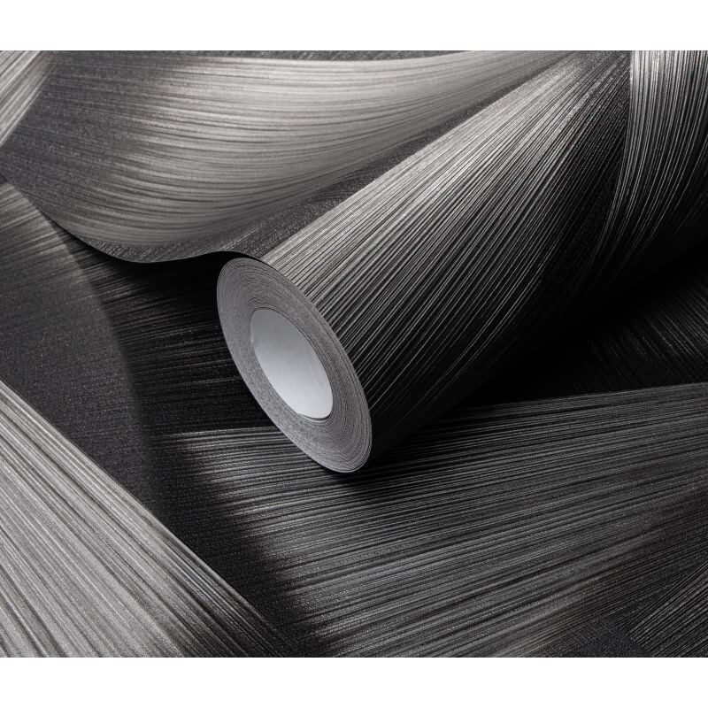 Tapete Schwarz, Anthrazit, Erismann Vliestapete (1040115)