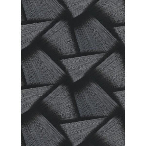 Tapete Schwarz, Anthrazit, Erismann Vliestapete (1040115)