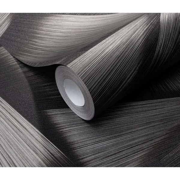 Tapete Schwarz, Anthrazit, Erismann Vliestapete (1040115)