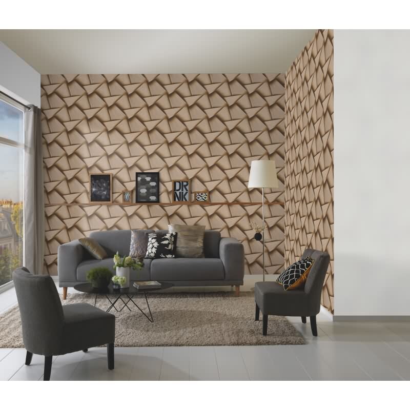 Tapete Gold, Kupfer, Erismann Vliestapete (1040130)