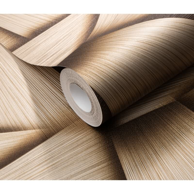 Tapete Gold, Kupfer, Erismann Vliestapete (1040130)