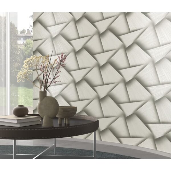 Tapete Grau, Silber, Erismann Vliestapete (1040147)