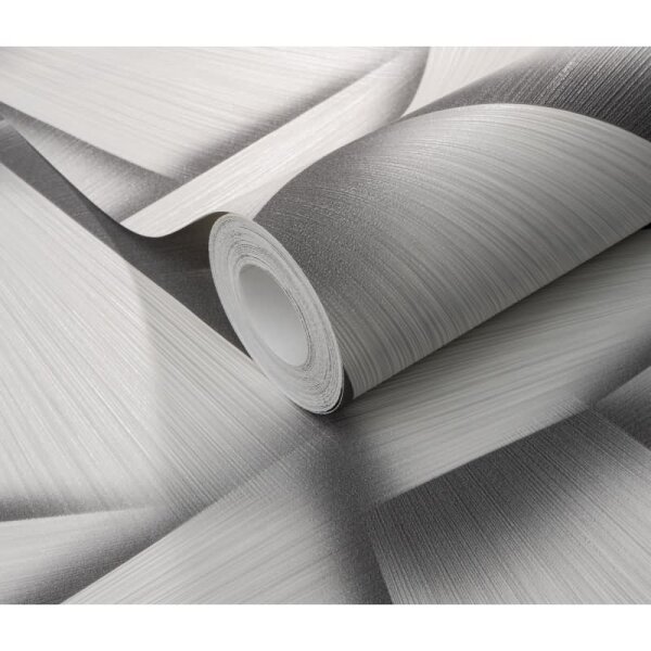 Tapete Grau, Silber, Erismann Vliestapete (1040147)