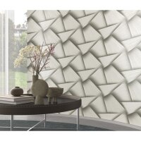 Tapete Grau, Silber, Erismann Vliestapete (1040147)