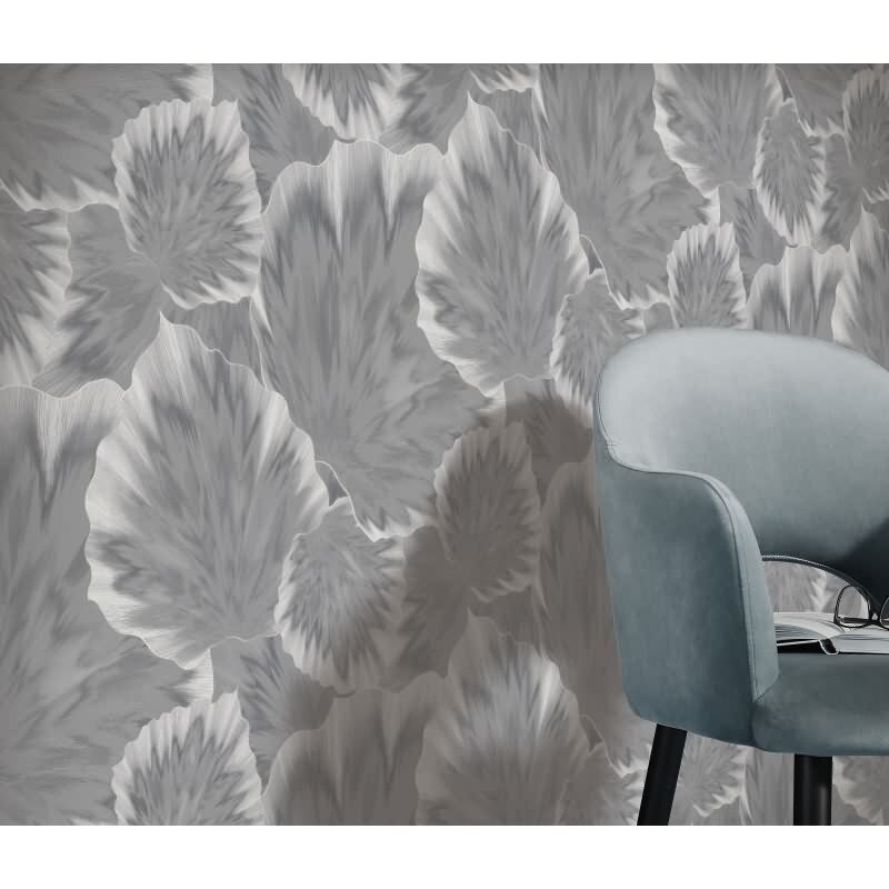 Tapete Grau, Silber, Erismann Vliestapete (1040210)