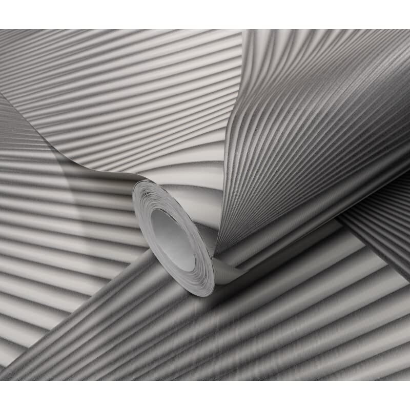 Tapete Grau, Silber, Erismann Vliestapete (1040410)