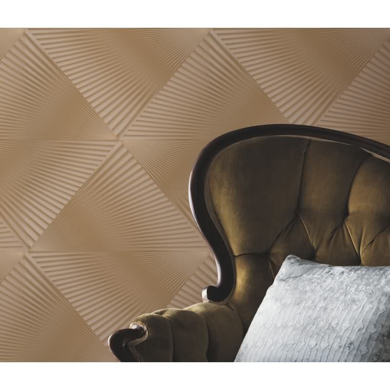 Tapete Gold, Kupfer, Erismann Vliestapete (1040430)