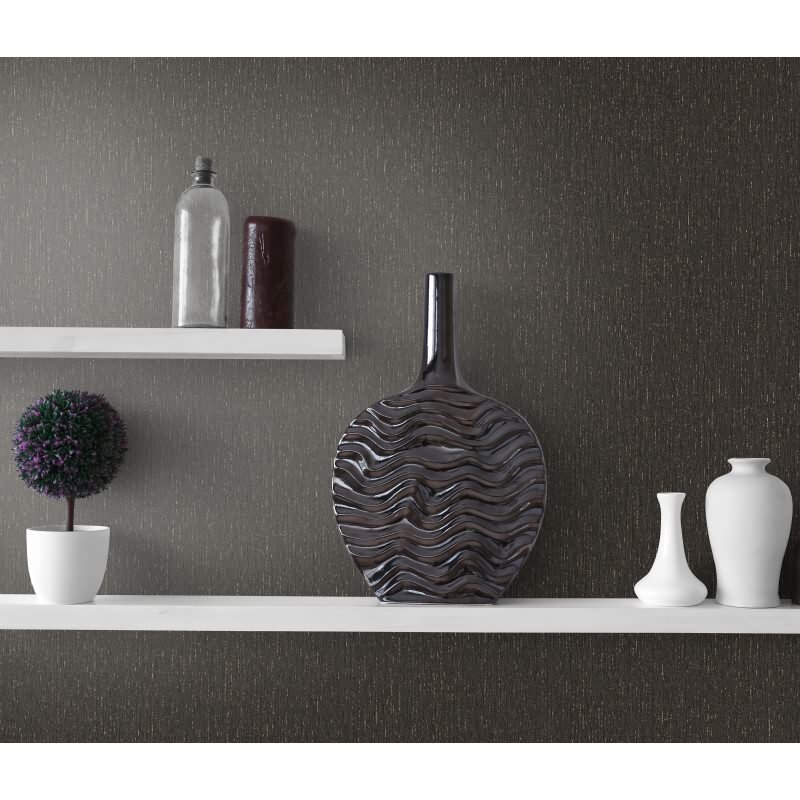 Tapete Schwarz, Anthrazit, Erismann Vliestapete (1043715)