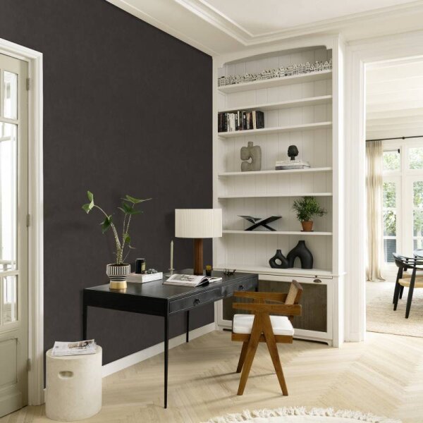 Tapete Schwarz, Anthrazit Rasch Vliestapete (330151)