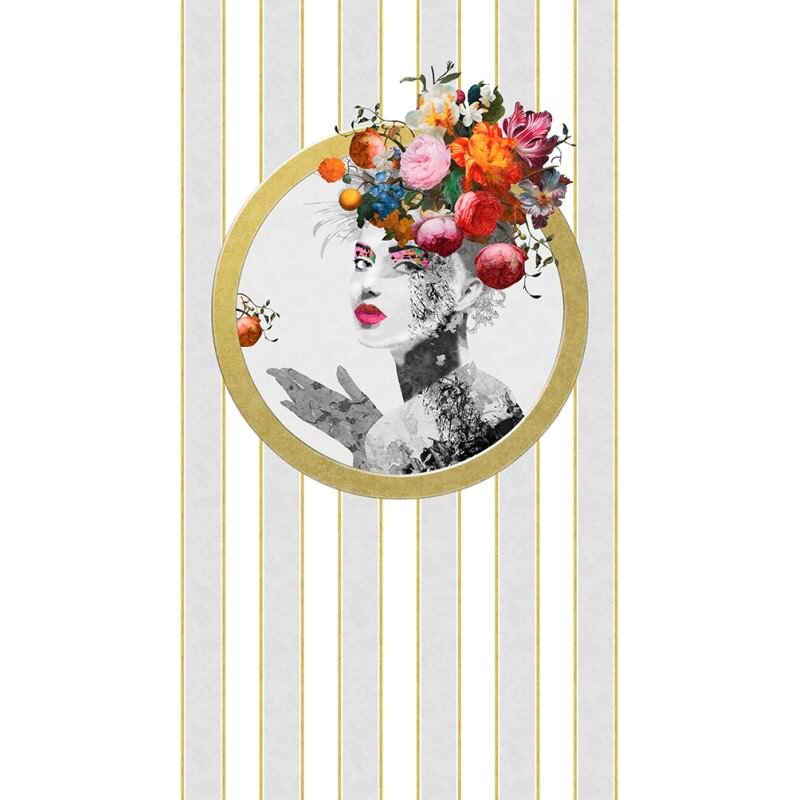 Vliestapete Streifen, Gesicht Streifen Klassisch, Romantisch matt in Weiß für Wohnzimmer, Schlafzimmer (35602)