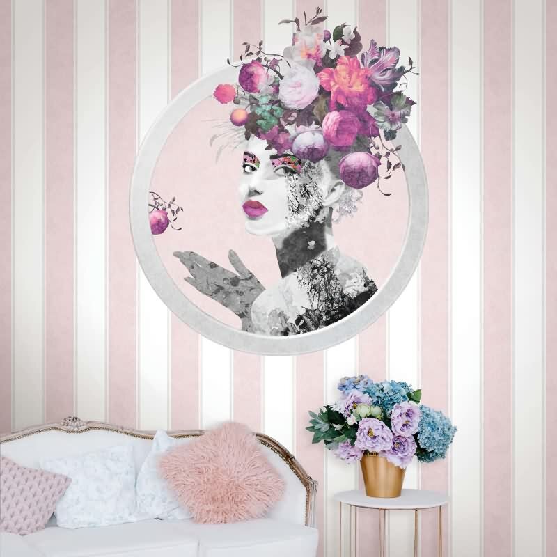 Vliestapete Streifen, Gesicht Streifen Klassisch, Romantisch matt in Weiß für Wohnzimmer, Schlafzimmer (35603)