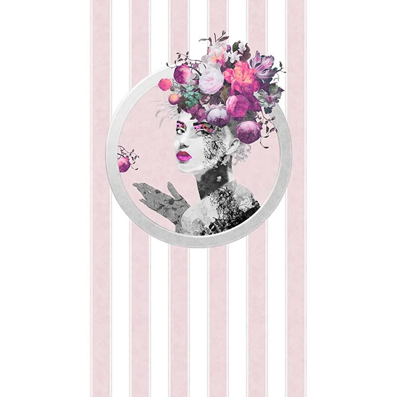 Vliestapete Streifen, Gesicht Streifen Klassisch, Romantisch matt in Weiß für Wohnzimmer, Schlafzimmer (35603)