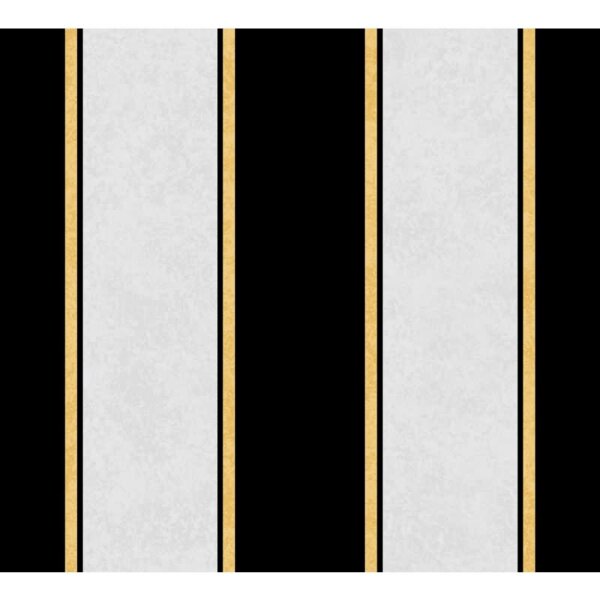 Vliestapete Blockstreifen, Streifen Streifen Klassisch matt in Grau für Wohnzimmer, Schlafzimmer, Büro (35604)