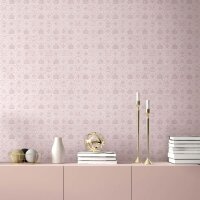 Vliestapete Kronen, Rauten Grafisch Designer matt in...