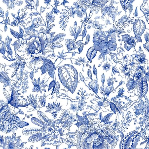 Vliestapete Blumen, Blätter Floral Natur matt in Weiß für Wohnzimmer, Schlafzimmer, Büro (35616)