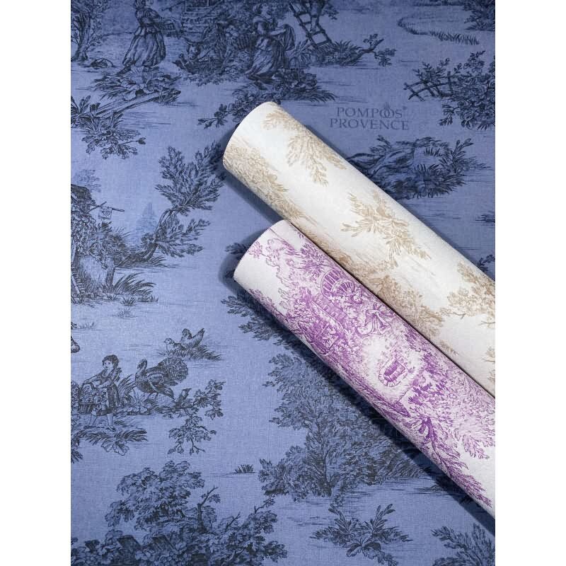 Vliestapete Landschaft, Menschen Grafisch Klassisch matt in Grau für Wohnzimmer, Schlafzimmer, Büro (35626)