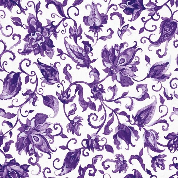 Vliestapete Blätter, Ranken Floral Natur matt in Grau für Wohnzimmer, Schlafzimmer (35640)