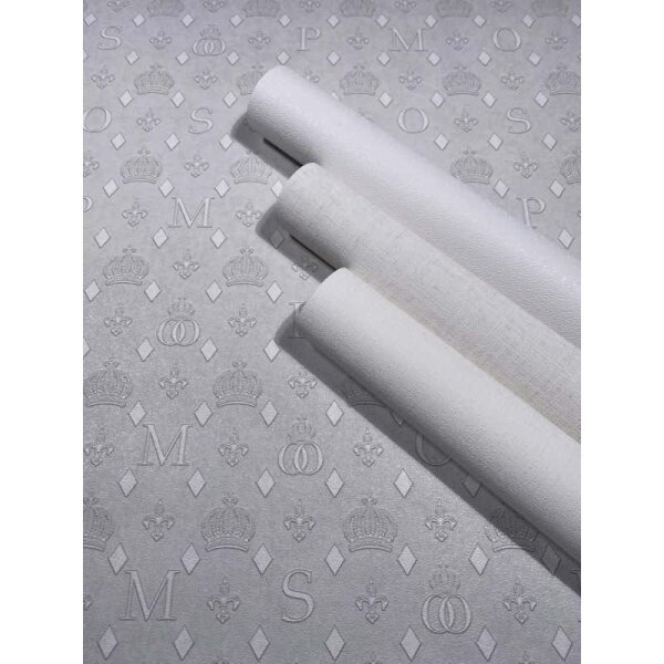 Vliestapete Strukturiert Uni Modern in Weiß für Wohnzimmer, Schlafzimmer, Küche (35653)