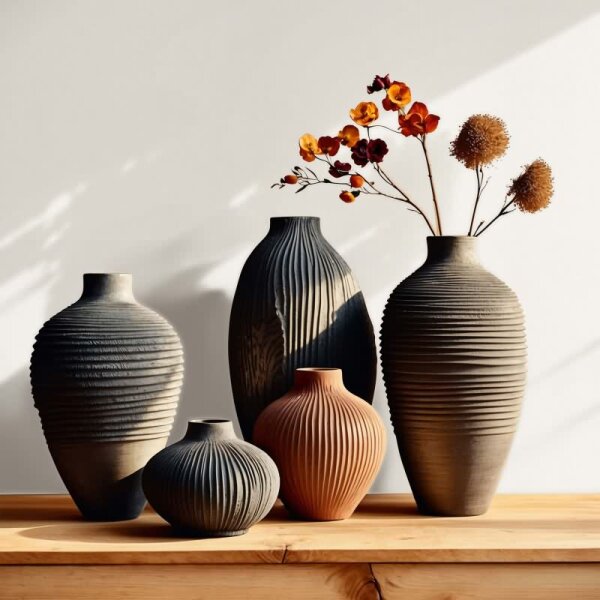 Vliestapete Strukturiert Uni Modern in Beige für Wohnzimmer, Schlafzimmer, Küche (35654)