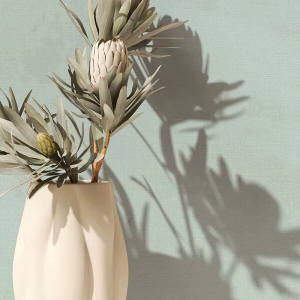 Vliestapete Strukturiert Uni Modern in Grün für Wohnzimmer, Schlafzimmer, Küche (35657)