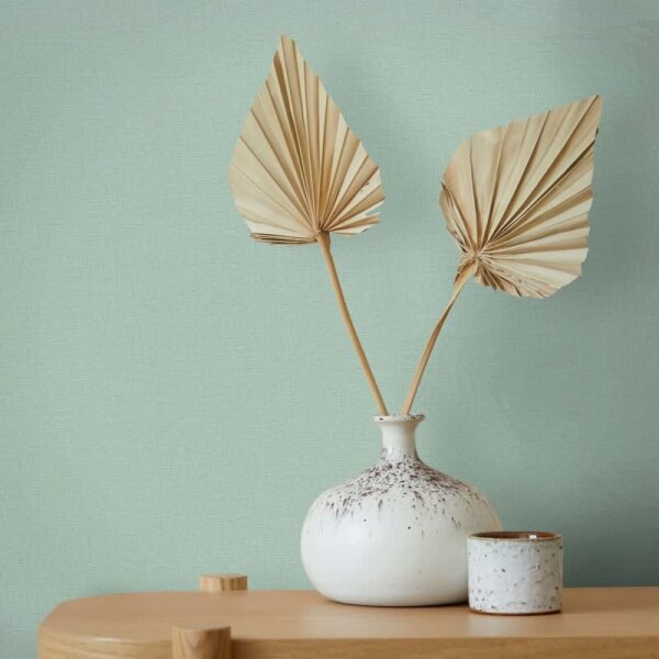 Vliestapete Strukturiert Uni Modern in Grün für Wohnzimmer, Schlafzimmer, Küche (35657)