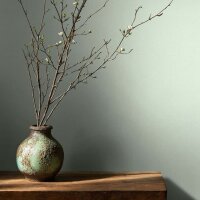 Vliestapete Strukturiert Uni Modern matt in Gr&uuml;n...