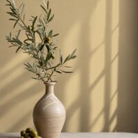 Vliestapete Strukturiert Uni Modern matt in Gelb f&uuml;r...