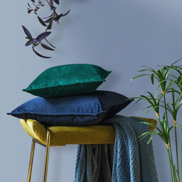 Vliestapete Strukturiert Uni Modern matt in Blau für Wohnzimmer, Schlafzimmer, Kinderzimmer, Büro (35664)