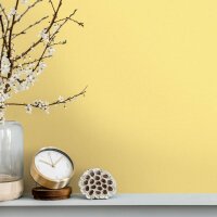 Vliestapete Strukturiert Uni Modern matt in Gelb f&uuml;r...