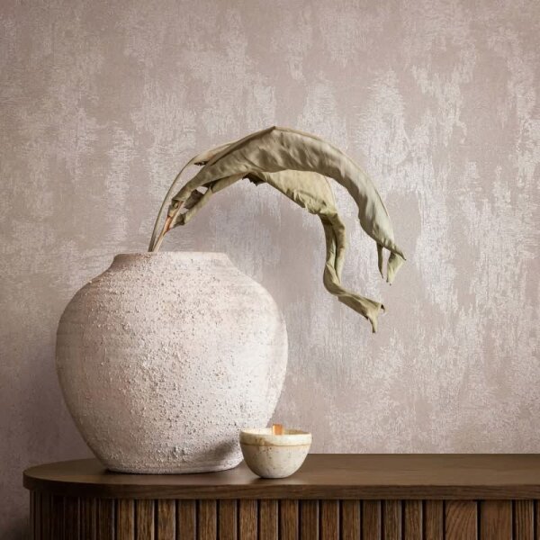 Vliestapete Betonoptik Metalloptik Modern glänzend in Rosa-Braun für Wohnzimmer, Schlafzimmer, Büro (35679)