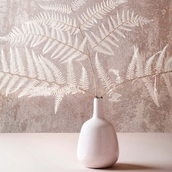 Vliestapete Betonoptik Metalloptik Modern glänzend in Rosa-Braun für Wohnzimmer, Schlafzimmer, Büro (35679)