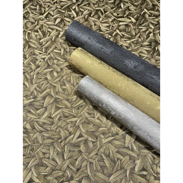 Vliestapete Betonoptik Metalloptik Modern glänzend in Graubraun für Wohnzimmer, Schlafzimmer, Büro (35680)