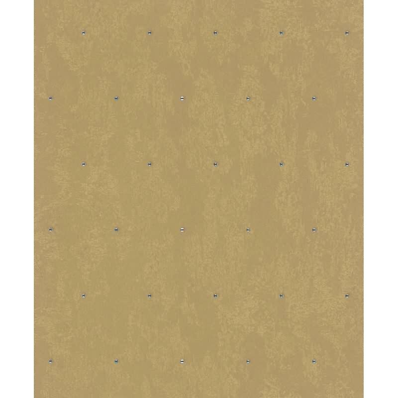 Vliestapete Betonoptik, Strasssteine Metalloptik Modern glänzend in Gold für Wohnzimmer, Schlafzimmer, Büro (35689)