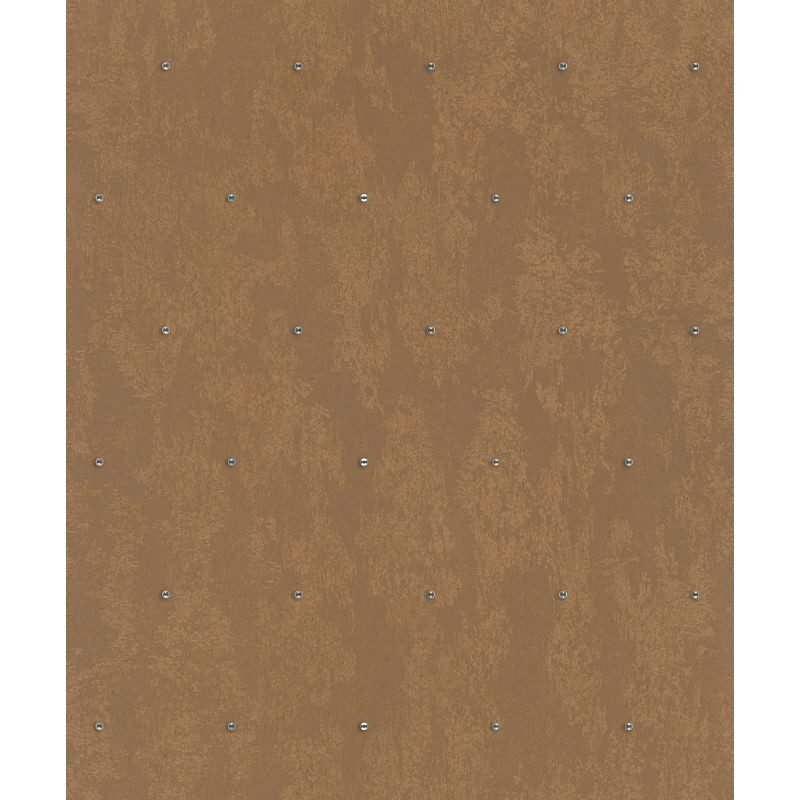 Vliestapete Betonoptik, Strasssteine Metalloptik Modern glänzend in Kupfer für Wohnzimmer, Schlafzimmer, Büro (35690)