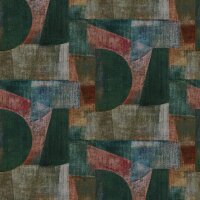 Digitaldruck-Tapete Gr&uuml;n, Blau, Rot Rasch (521719)