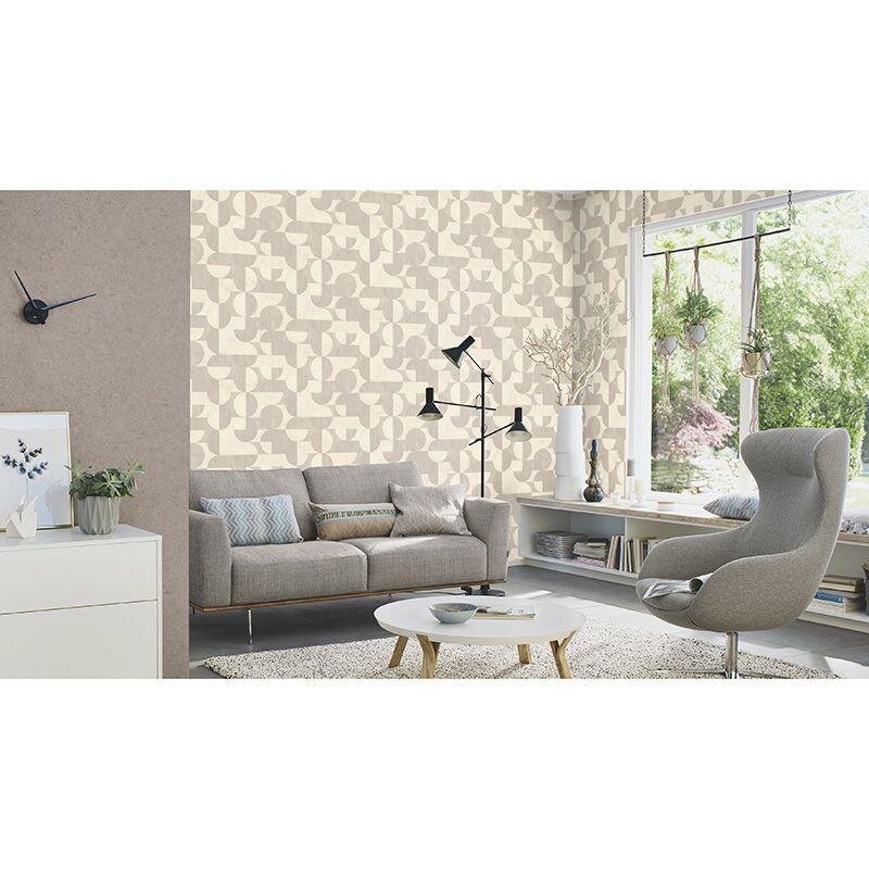 Tapete Beige, Creme, Grau, Silber Rasch Vliestapete (521313)