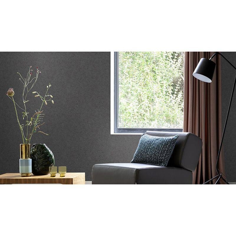 Tapete Schwarz, Anthrazit Rasch Vliestapete (520927)