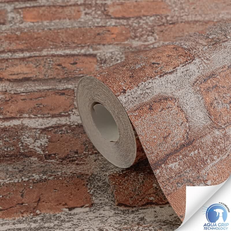 Vorgekleisterte Backstein-Tapete Ziegeloptik Rot - Industrial Vliestapete Loftstil (784561)