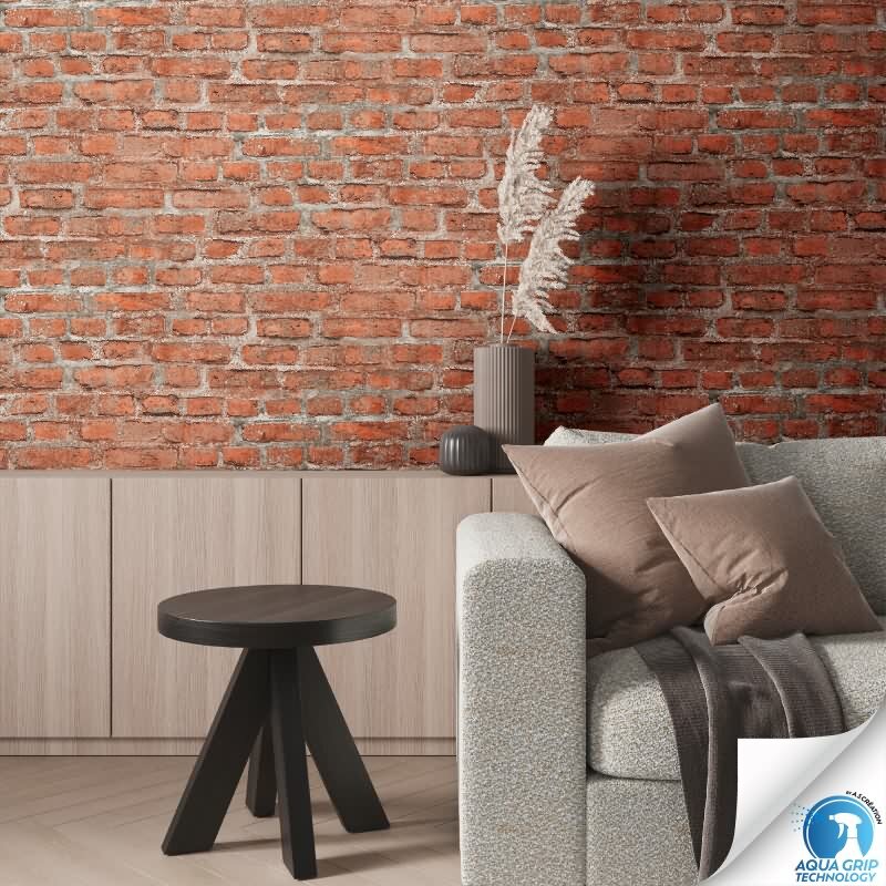 Vorgekleisterte Backstein-Tapete Ziegeloptik Rot - Industrial Vliestapete Loftstil (784561)