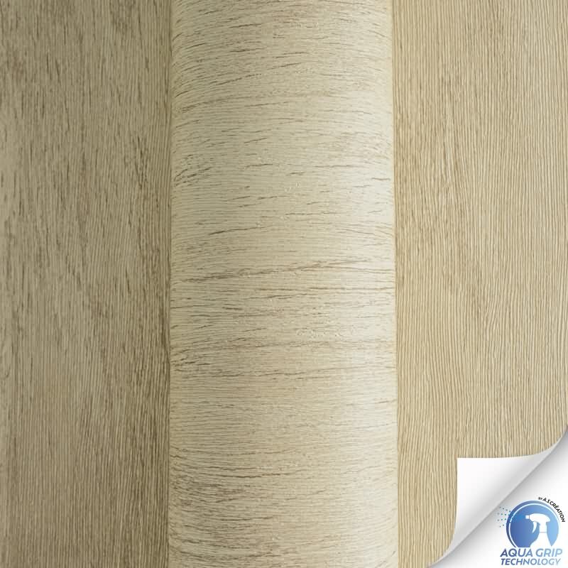 Vorgekleisterte Holzoptik-Tapete Natur Beige - Vliestapete mit Holzstruktur (784901)