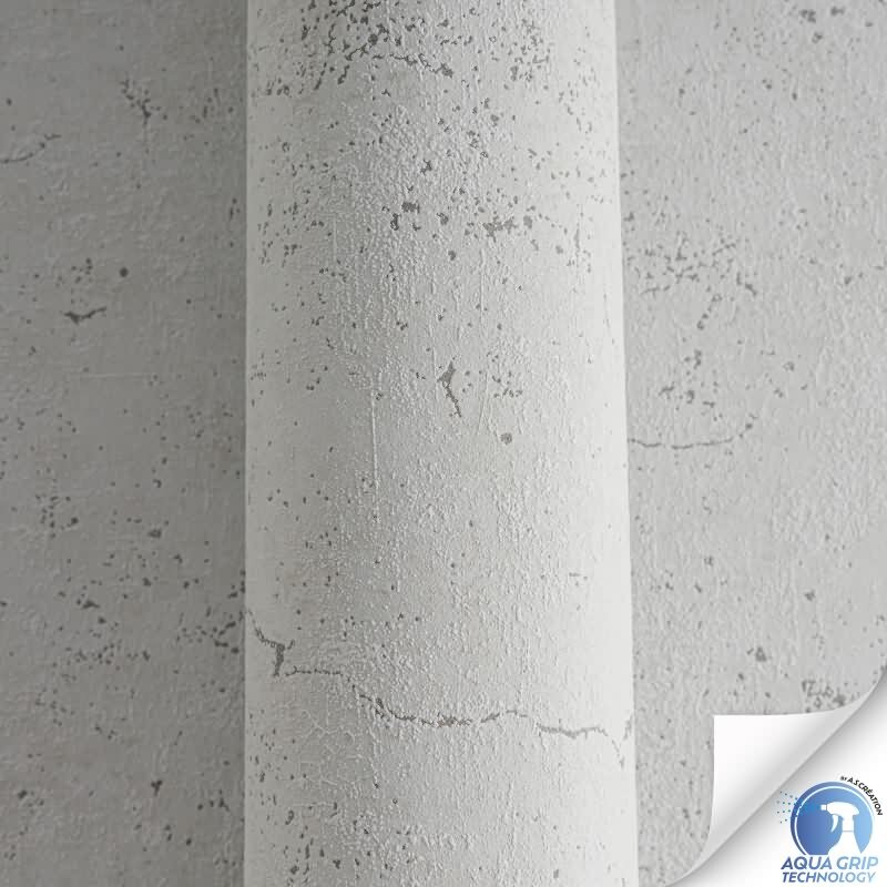 Vorgekleisterte Beton-Optik Tapete Hellgrau - Industrial Vliestapete Stil (784961)