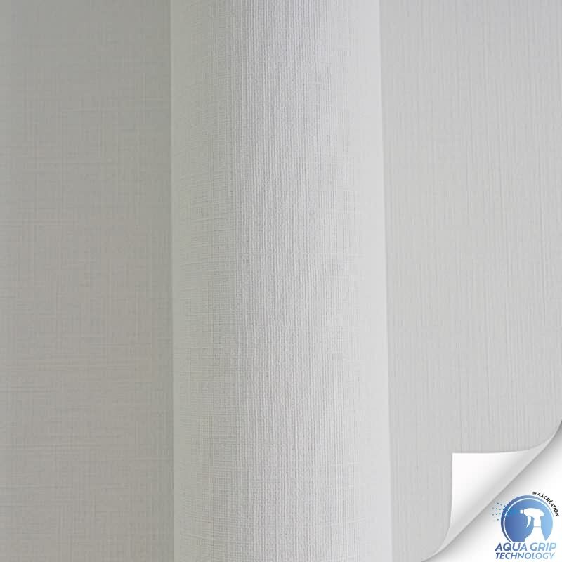 Vorgekleisterte Unitapete mit Textilstruktur Hellgrau - moderne einfarbige Vliestapete (784992)