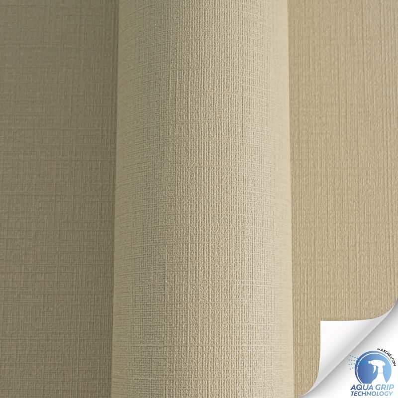 Vorgekleisterte Unitapete Textilstruktur Braun - einfarbige moderne Vliestapete (785754)