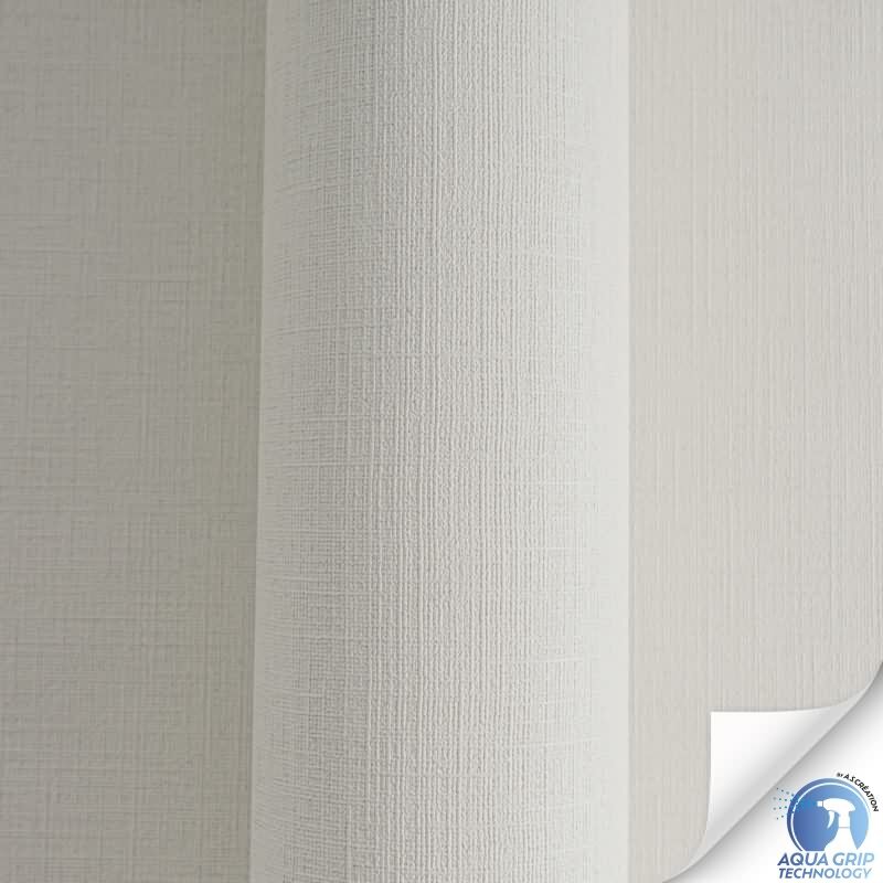 Vorgekleisterte Unitapete Textilstruktur Hellgrau Dunkelgrau - dezente Vliestapete (785755)