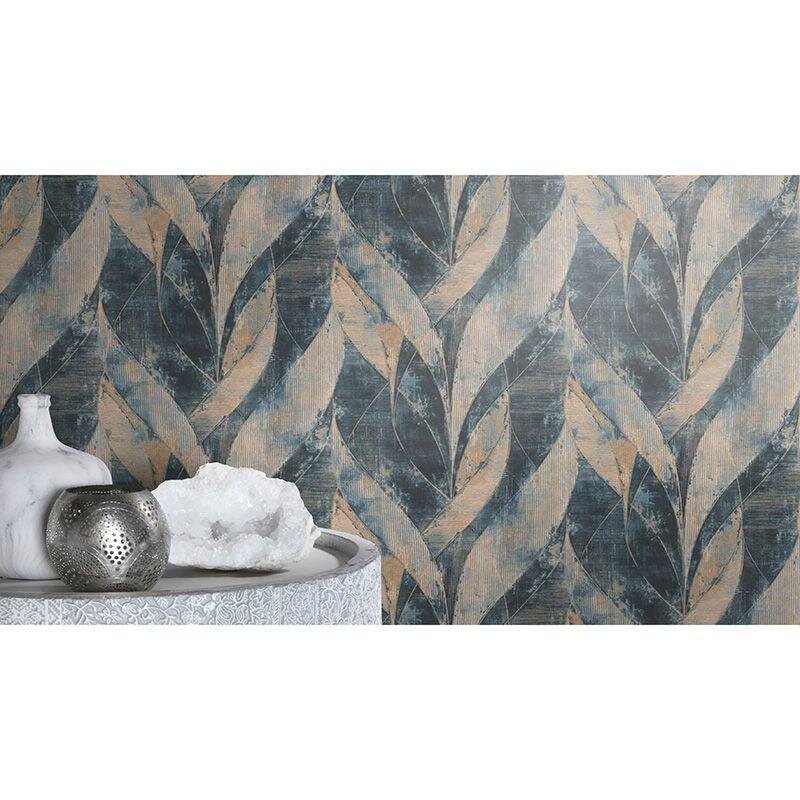 Tapete Beige, Creme, Blau Rasch Vliestapete (520064)