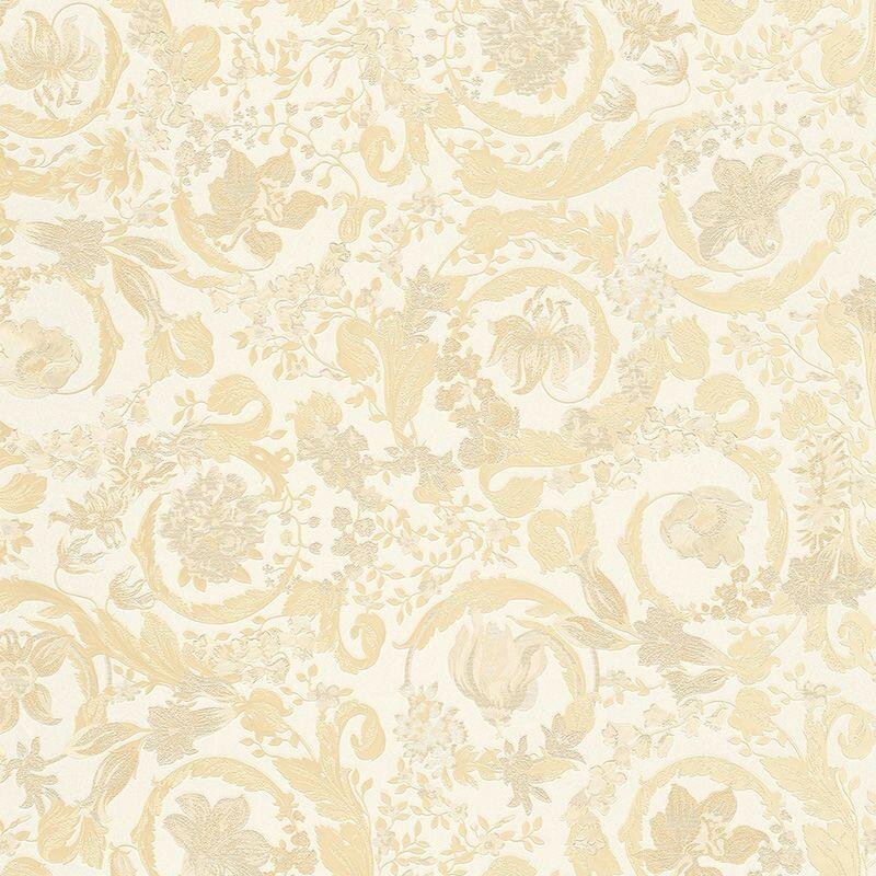 Tapete Beige, Creme, Gold, Kupfer VERSACE Satintapete (387063)
