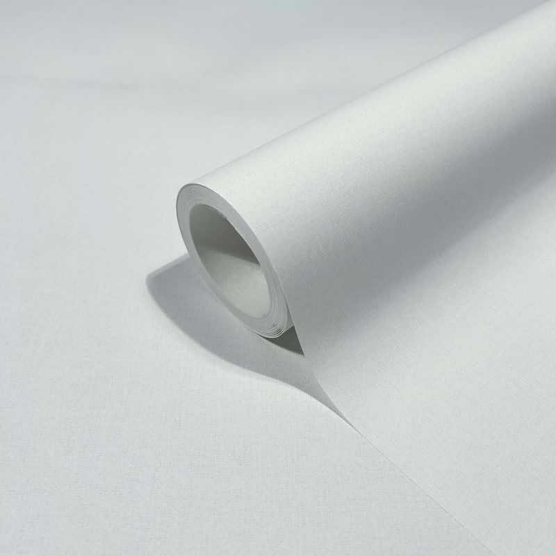 Vliestapete Struktur Uni Modern in Weiß für Wohnzimmer, Schlafzimmer, Lounge (47603)